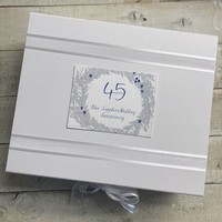 45TH BLUE SAPPHIRE ANNIVERSARY WREATH - LARGE KEEPSAKE BOX (DG45-2X)