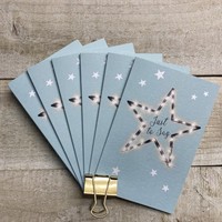 NOTELETS - JUST TO SAY PACK OF 6 - FAIRY LIGHTS STAR (N95-300)