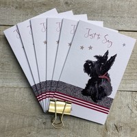 NOTELETS - JUST TO SAY PACK OF 6 - SCOTTIE DOG (N95-308)