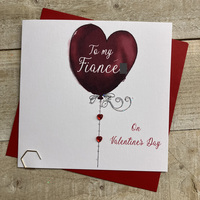 FIANCE (MALE) - VALENTINES BALLOON CARD (V24-27)