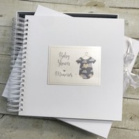 BABY SHOWER SILVER VEST - CARD & MEMORY BOOK (SV10)