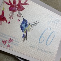 PERSONALISED BIRTHDAY GIFTS - HUMMINGBIRD ANY AGE (PL94-GROUP)