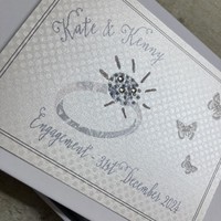 PERSONALISED ENGAGEMENT GIFTS - ENG RING & BUTTERFLIES (PL60-GROUP)