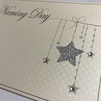 NAMING DAY GIFTS - SILVER HANGING STARS (NHS-GROUP)