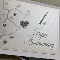 1 PAPER ANNIVERSARY GIFTS - TREE & HEARTS (TREE1-GROUP)