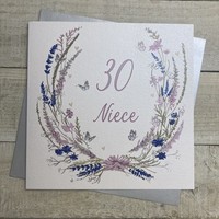 30 - NIECE - WILD FLOWERS LARGE CARD (XD209-N30)