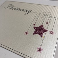 CHRISTENING GIFTS - PINK HANGING STARS (PCS-GROUP)