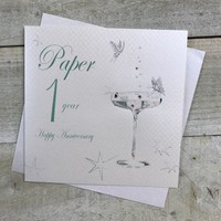 1ST PAPER WEDDING ANNIVERSARY, COUPE GLASS (BD101C-SALE)