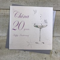 20TH CHINA WEDDING ANNIVERSARY, COUPE GLASS (BD120C-SALE)