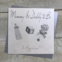 MUMMY & DADDY TO BE, RATTLE (WB155-SALE)