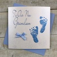 OUR GRANDSON, NEW BABY, BLUE FEET (WS38-SALE)
