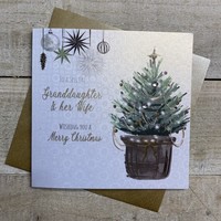 GRANDDAUGHTER & HER WIFE - CHRISTMAS TREE CARD (C23-43-GW)