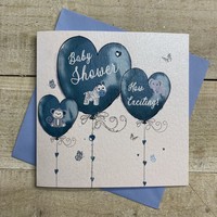 BABY SHOWER - BLUE HEART BALLOONS & TOYS (D275)