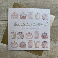MUM BIRTHDAY - TIME TO RELAX SCENTED CANDLES (D287)