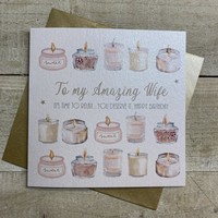 AMAZING WIFE BIRTHDAY - TIME TO RELAX SCENTED CANDLES (D288)