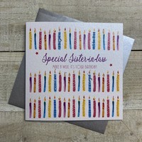 SPECIAL SISTER-IN-LAW BIRTHDAY - MAKE A WISH CANDLES (D293)