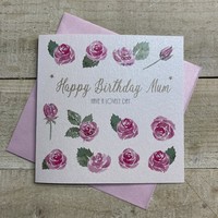 MUM BIRTHDAY - PINK ROSES (D299)
