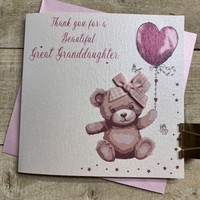THANK YOU FOR A GREAT GRANDDAUGHTER - PINK TEDDY (D309)