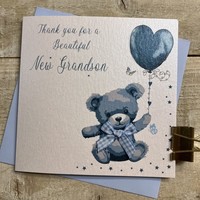 THANK YOU FOR A NEW GRANDSON - BLUE TEDDY (D310)