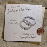 GODSON & HIS WIFE WEDDING - WEDDING RINGS (D340)
