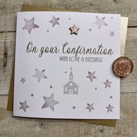 ON YOUR CONFIRMATION - CHURCH & STARS (S464)