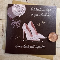 CELEBRATE IN STYLE ON YOUR BIRTHDAY - SPARKLY SHOES (DB7)