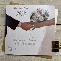 MARRIED IN 2024 - HANDS & BOUQUET (D352-2024 & XD352)