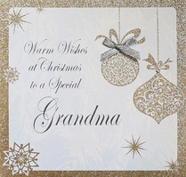 CHRISTMAS - SPECIAL GRANDMA - GOLD BAUBLES (C4-GM)