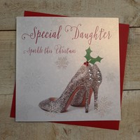 CHRISTMAS - SPECIAL DAUGHTER - SPARKLY SHOES & HOLLY (CB26)