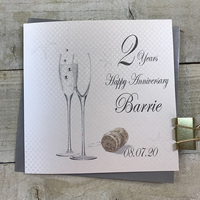 PERSONALISED ANNIVERSARY - ANY YEAR CHAMPAGNE & CORK (PPS44 & XPPS44)