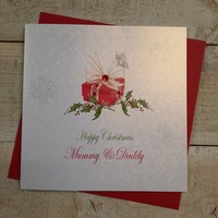 CHRISTMAS - MUMMY & DADDY - RED PRESSIE (X108)