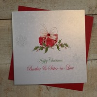 CHRISTMAS - BROTHER & SISTER-IN-LAW - RED PRESSIE (X118)