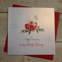 CHRISTMAS - LOVELY GRANNY - RED PRESSIE (X125)