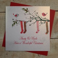 CHRISTMAS - AUNTY & UNCLE - RED STOCKINGS (X14-100)