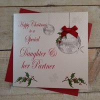CHRISTMAS - SPECIAL DAUGHTER & PARTNER - GLITTERBALL (X14-161)