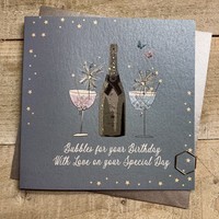 TEAL - BIRTHDAY BUBBLES - CHAMPS (DG3)