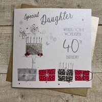 DAUGHTER AGE 40 - PRESSIES & CAKE (D356-40)