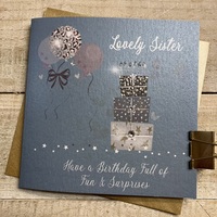 TEAL - LOVELY SISTER - PILES OF SPARKLING PRESENTS (DG5-SIS)