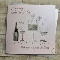 SISTER BIRTHDAY CARD - PALE PINK (XDP7-S)