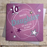This card needs to be ordered in for you. Please allow 10 working day - DAUGHTER CARD - SPEEDY STARS - ADD AGE!! (XS419-D + AGE)