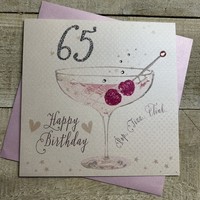 65TH BIRTHDAY - COUPE GLASS (BCA65)