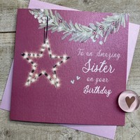 SISTER BIRTHDAY - HANGING FAIRYLIGHT STAR (D243)
