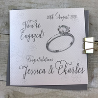 PERSONALISED ENGAGEMENT - SPARKLY RING (PPS14) (XPPS14)