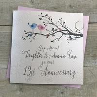 13TH LACE  DAUGHTER & SON-IN-LAW - BIRDS & BRANCH (PD193-13)