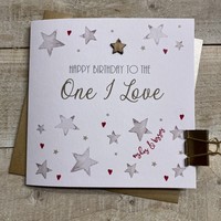 ONE I LOVE STARS BIRTHDAY CARD (S484)