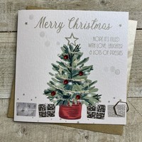 GREEN TREE & PRESSIES - CHRISTMAS CARD (C24-9)