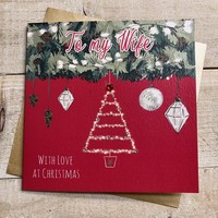 WIFE - RED GARLAND - CHRISTMAS CARD (C24-17)