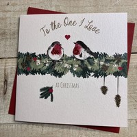 ONE I LOVE 2 ROBINS - CHRISTMAS CARD (C24-27)