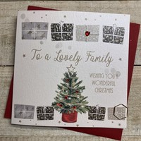 LOVLY FAMILY - TREE & PRESSIES - CHRISTMAS CARD (C24-42)