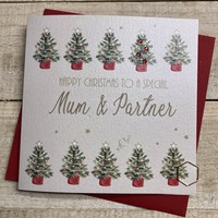 MUM & PARTNER LOTS OF TREES - CHRISTMAS CARD (C24-57)